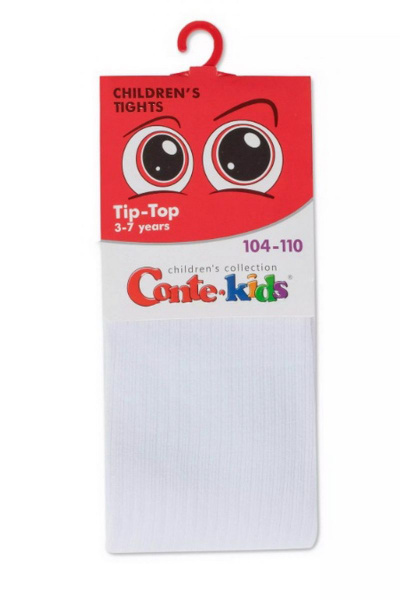 Детские хлопковые колготки с яркими рисунками и комфортом CONTE Conte-kids_TIP-TOP_566-2_белый - фото 2