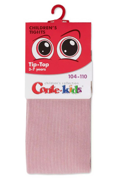 Детские демисезонные хлопковые мягкие колготки CONTE Conte-kids_TIP-TOP_566-1_розовый - фото 2