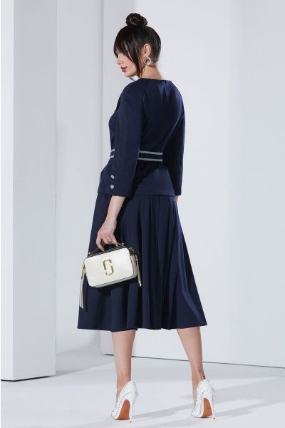 Джемпер, юбка Lissana 4282 синий - фото 6