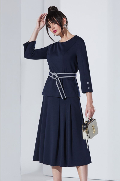 Джемпер, юбка Lissana 4282 синий - фото 2