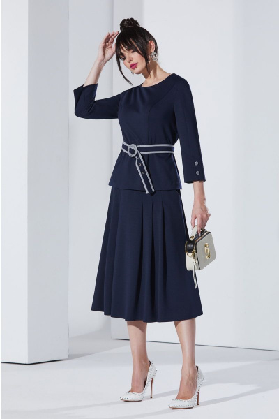 Джемпер, юбка Lissana 4282 синий - фото 1