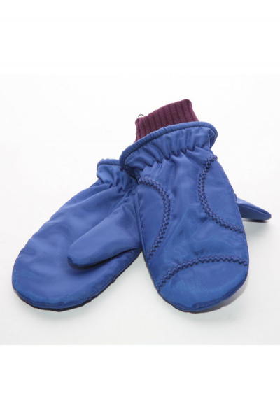 Синие зимние варежки из текстиля и флиса ACCENT 1253 синий - фото 2