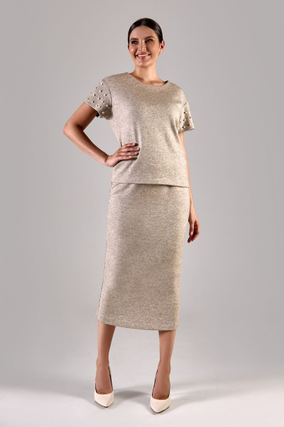 Джемпер, юбка FOXY FOX 1407 бежевый - фото 7