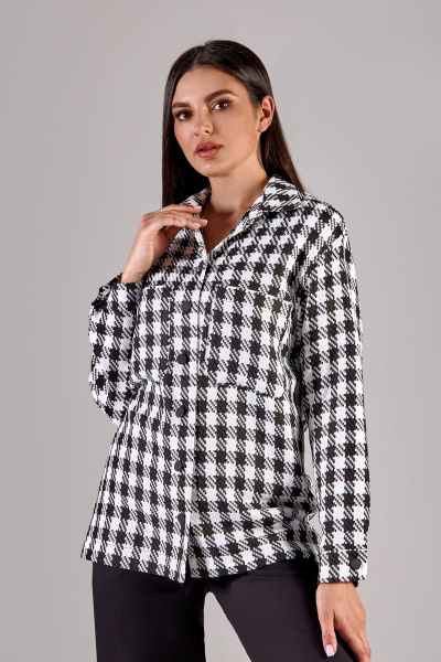 Рубашка FOXY FOX 1416 черно-белый - фото 8