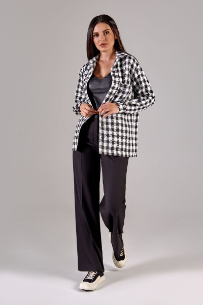 Рубашка FOXY FOX 1416 черно-белый - фото 7