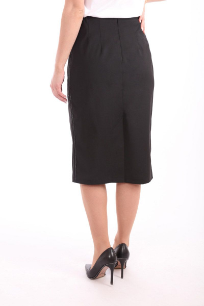 Юбка-карандаш на подкладке с лампасами и шлицей LM КВ19 - фото 3