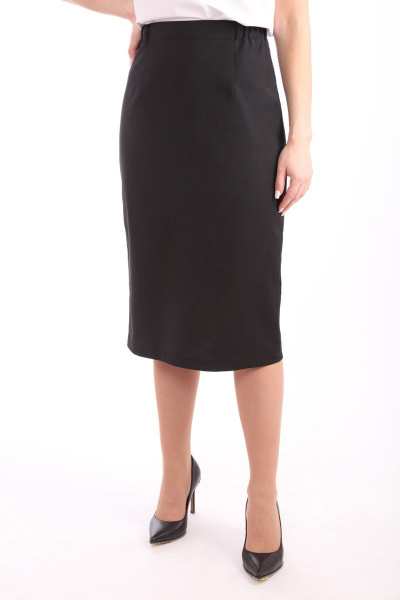 Юбка-карандаш на подкладке с лампасами и шлицей LM КВ19 - фото 1