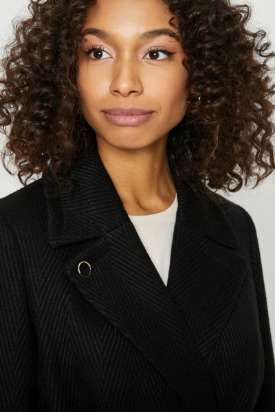 Пальто ElectraStyle 4-0127/3-0166 черный - фото 4