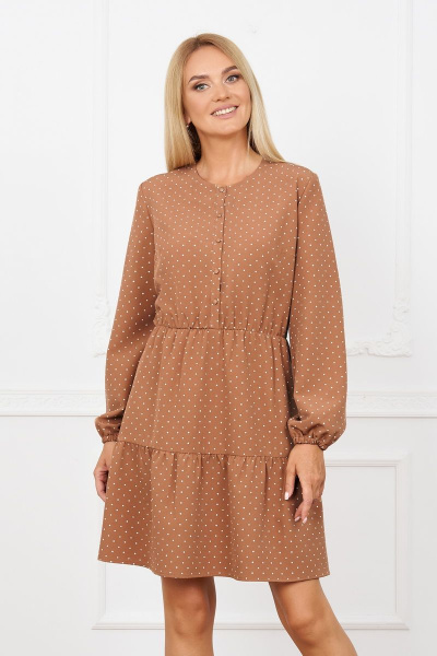 Платье из плательной ткани с воланами и пуговицами Azzara 830/1 - фото 3