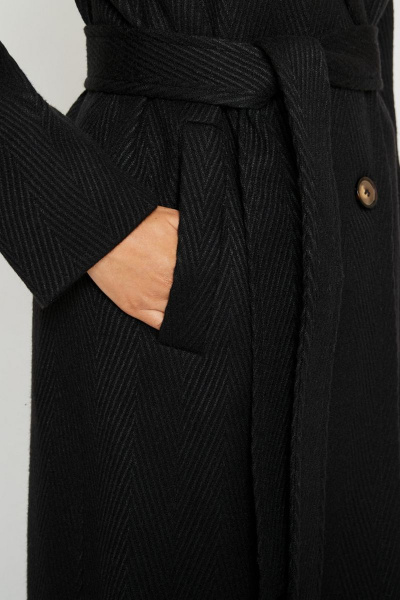 Пальто ElectraStyle 4-0127/3-0166 черный - фото 3