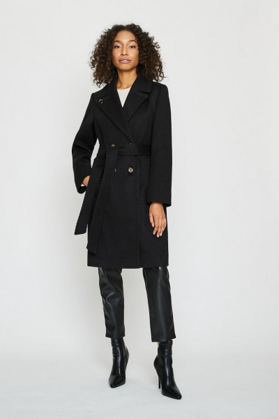 Пальто ElectraStyle 4-0127/3-0166 черный - фото 1
