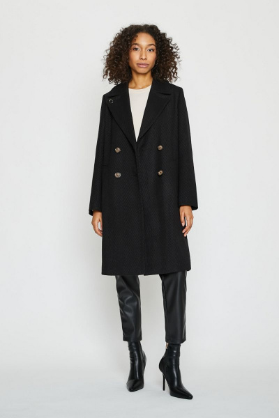 Пальто ElectraStyle 4-0127/3-0166 черный - фото 5