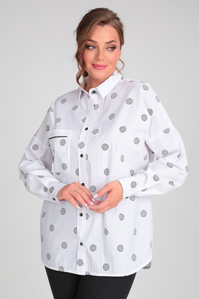 Блуза Michel chic 769 белый - фото 4