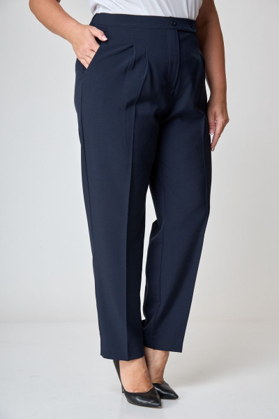 Подарочный костюм из текстиля с застежкой на пуговицы БАГРЯНИЦА 3111 синий - фото 5