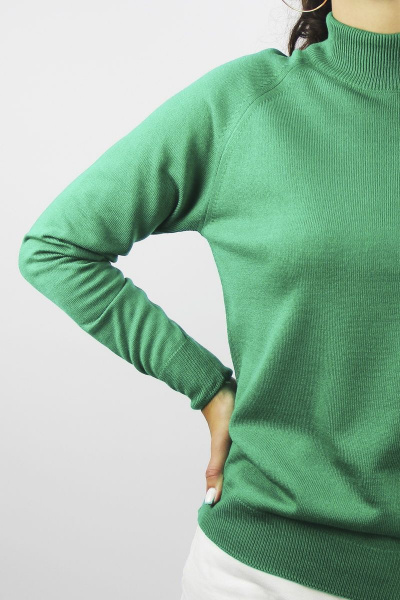 Свитер прямой силует с длинным рукавом реглан и стойкой Полесье С3316-15 5С1754-Д43 170,176 бильярд - фото 4