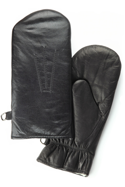 Перчатки из кожи и шерсти для зимы и осени ACCENT 1247 черный - фото 1