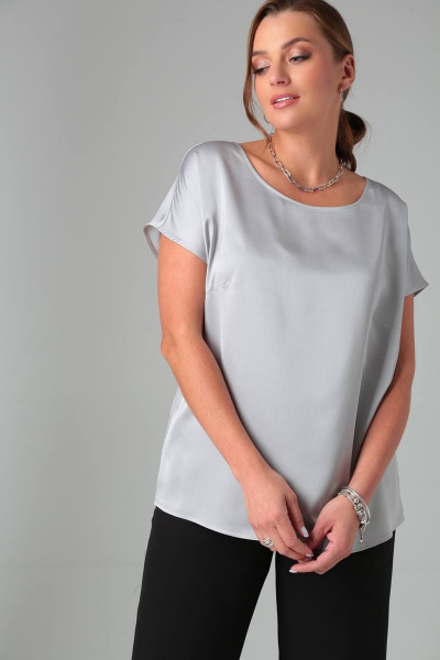 Блуза Bliss 8699 серебро - фото 2