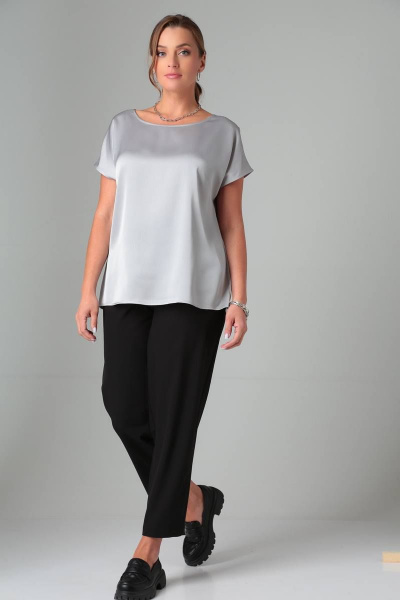 Блуза Bliss 8699 серебро - фото 6