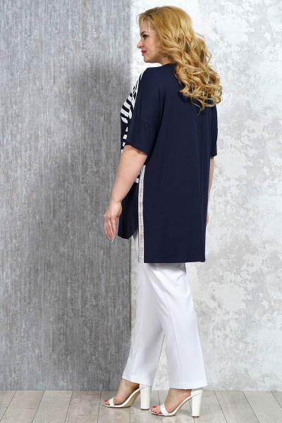 Джемпер оверсайз на каждый день из вискозы Медея и К 2149 - фото 8