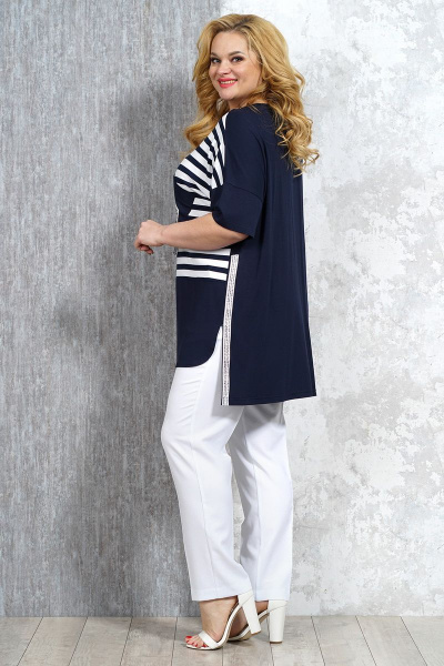 Джемпер оверсайз на каждый день из вискозы Медея и К 2149 - фото 7