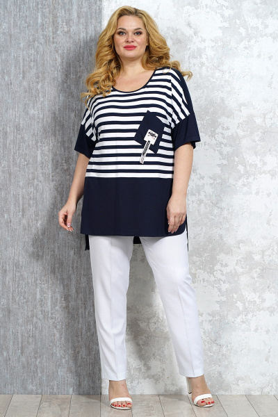 Джемпер оверсайз на каждый день из вискозы Медея и К 2149 - фото 6