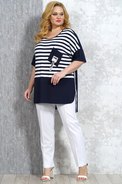 Джемпер оверсайз на каждый день из вискозы Медея и К 2149 - фото 5