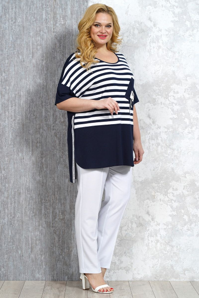 Джемпер оверсайз на каждый день из вискозы Медея и К 2149 - фото 4