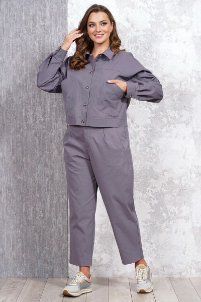 Жакет Медея и К 2165 баклажановый - фото 7