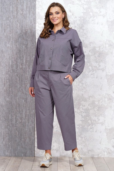 Жакет Медея и К 2165 баклажановый - фото 4