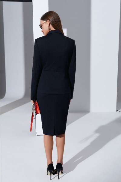 Жакет, юбка Lissana 4320 темно-синий - фото 5