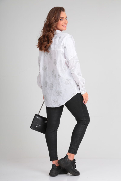 Блуза Michel chic 769 белый-цветок - фото 8