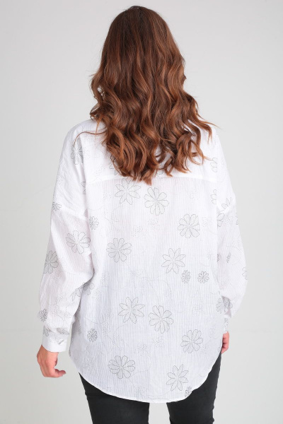 Блуза Michel chic 769 белый-цветок - фото 6