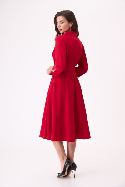 Платье T&N 7286 красный_с_оттенком_малины - фото 9