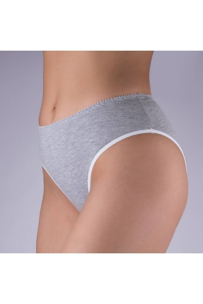 Трусы из хлопкового трикотажа с средней посадкой Verally 102-1 меланж - фото 3