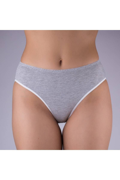 Трусы из хлопкового трикотажа с средней посадкой Verally 102-1 меланж - фото 1