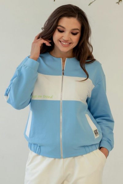 Брюки, джемпер Mislana 803 голубой_белый - фото 5