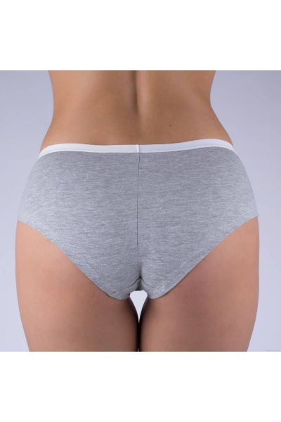 Трусы брифы из хлопка с эластаном Verally 1157-1 меланж - фото 2
