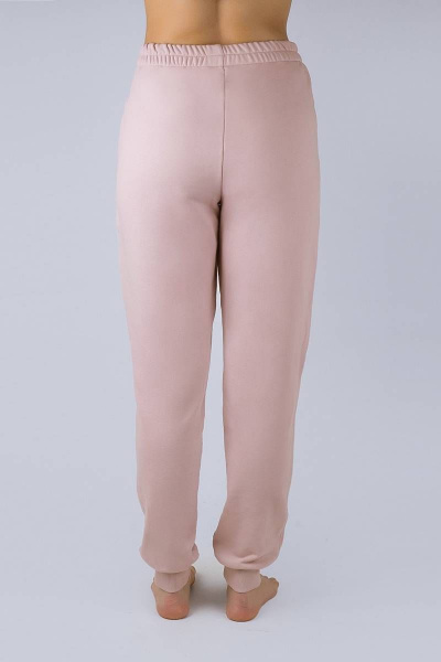 Розовые трикотажные брюки с карманами для стильного комфорта Verally 449-1 лотос - фото 2