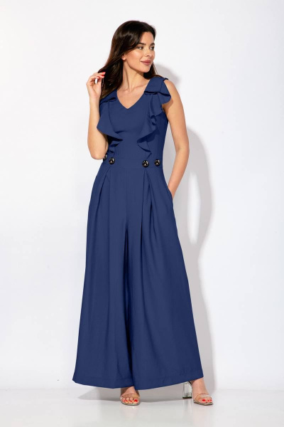 Комбинезон Juliet Style Д135-1 темно-синий - фото 2