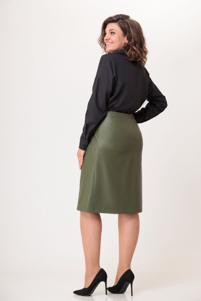 Демисезонная блуза прямого силуэта из хлопка Swallow 595 - фото 2