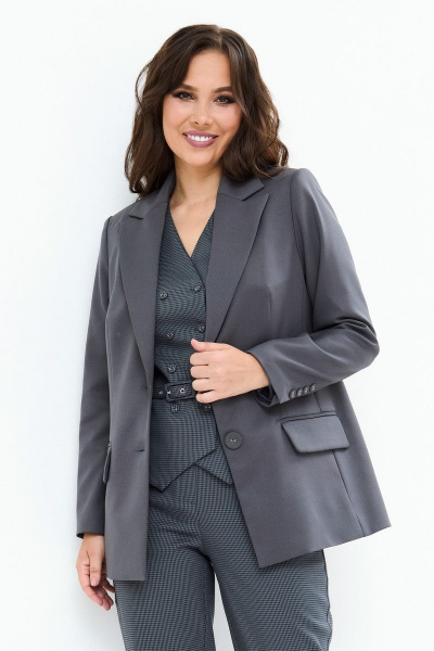 Брюки, жакет, жилет Магия моды 2130 графит - фото 4