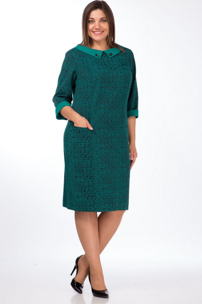 Платье Lady Style Classic 669 зеленый - фото 3
