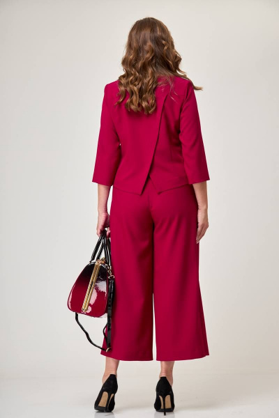 Блуза, кюлоты Taita plus 2225 вишня - фото 3