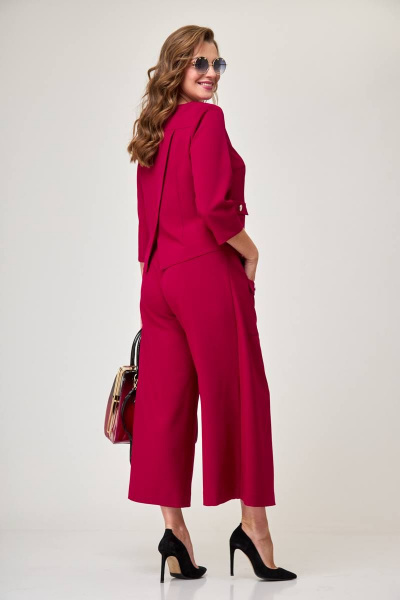 Блуза, кюлоты Taita plus 2225 вишня - фото 2