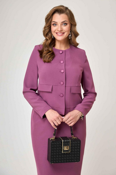Жакет, юбка Асолия 1338 фуксия - фото 5