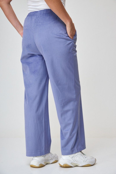 Демисезонный голубой костюм из льна и текстиля Anelli 1240 голубой - фото 7