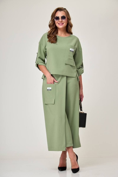 Блуза, кюлоты Taita plus 2131/14 липа - фото 2