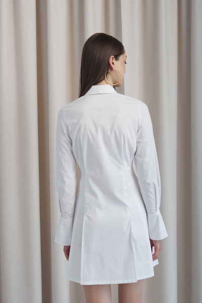 Платье с вытачками и карманами из костюмного твида DAVYDOV 9081 - фото 4