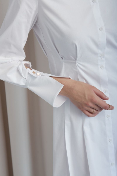 Платье с вытачками и карманами из костюмного твида DAVYDOV 9081 - фото 3