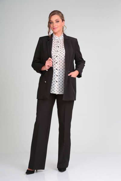 Брюки, жакет Lady Line 508 черный - фото 1